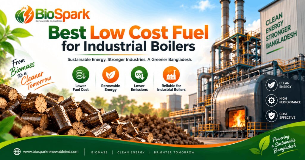 Low cost fuel for industrial boilers