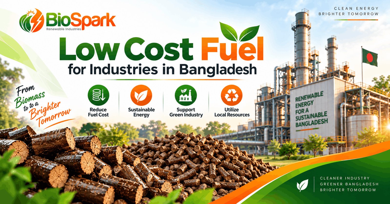 low cost fuel for industries in Bangladesh