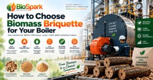 Biomass briquette for boiler